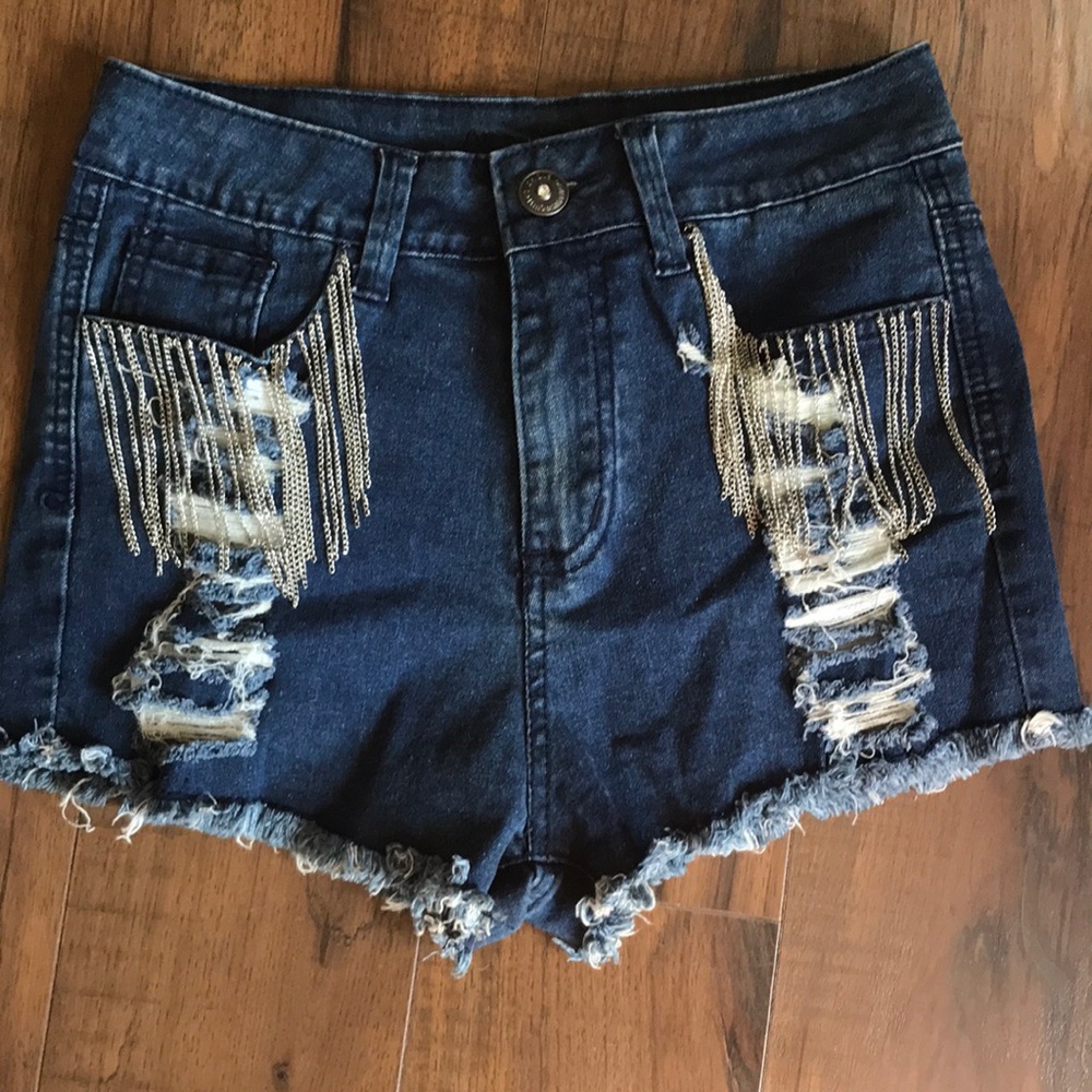 High rise Denim Shorts